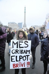 Tautas sapulce Brīvības laukumā